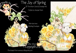 The Joy of Spring 3d Terrarium Cards & Envelopes Kit