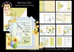 Bad Hare Day! Shaped Card and Envelope Kit.