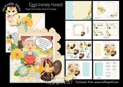 Eggs-tremely Honest! Shaped Card and Envelope Kit.