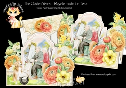 The Golden Years - Bicycle Made for Two - Centre Panel Stepper Card Kit