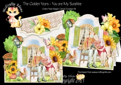The Golden Years - You are My Sunshine - Centre Panel Stepper Card Kit