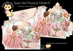 Sweet Little Princess & Friends #2 - Side Stepper Card and Envelope Kit