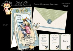 Daddys Girl - Upright Z-fold Card Mini Kit