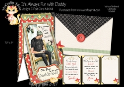 Its Always Fun with Daddy - Upright Z-fold Card Mini Kit