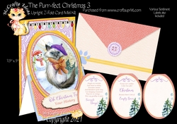 The Purr-fect Christmas 3 - Upright Z-fold Card Mini Kit