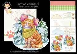 Purr-fect Christmas 1 Rocker Card Mini Kit
