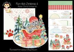 Purr-fect Christmas 4 Rocker Card Mini Kit