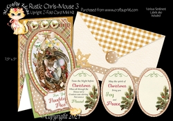 Rustic Chris-Mouse 3 - Upright Z-fold Card Mini Kit