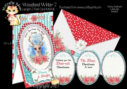 Woodland Winter 2 - Upright Z-fold Card Mini Kit
