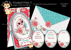 Woodland Winter 5 - Upright Z-fold Card Mini Kit