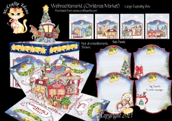 Weihnachtsmarkt Exploding Box Surprise Kit