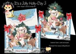 Its a Jolly Holly-Day 3 Centre Stepper Card