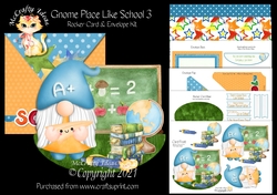 Gnome Place Like School 3 Rocker Card Mini Kit