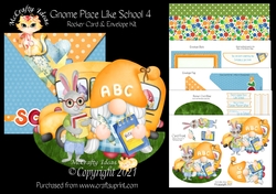 Gnome Place Like School 4 Rocker Card Mini Kit