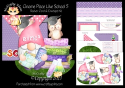 Gnome Place Like School 5 Rocker Card Mini Kit