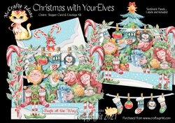 Christmas with YourElves Centre Stepper Card