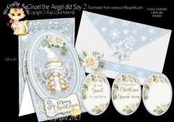 Gnoel the Angel did Say 2 - Upright Z-fold Card Mini Kit