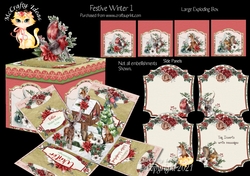 Festive Winter 1 Exploding Box Surprise Kit