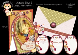 Autumn Days 1 - Upright Z-fold Card Mini Kit