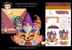 Gnome in the Autumn 1 Rocker Card Mini Kit