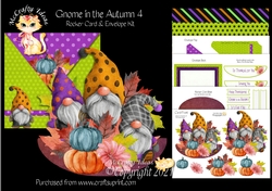 Gnome in the Autumn 4 Rocker Card Mini Kit