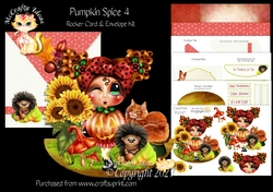 Pumpkin Spice 4 Rocker Card Mini Kit