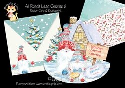 All Roads Lead Gnome 6 Rocker Card Mini Kit