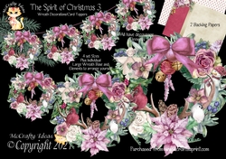 The Spirit of Christmas 3 Decorative Wreaths Kit