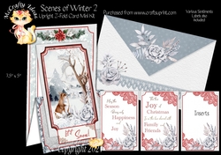 Scenes of Winter 2 - Upright Z-fold Card Mini Kit