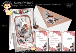 Scenes of Winter 3 - Upright Z-fold Card Mini Kit