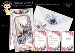 Scenes of Winter 5 - Upright Z-fold Card Mini Kit