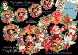 The Merriest Christmas - Decorative Wreaths Kit