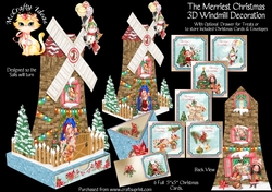 The Merriest Christmas 3d Windmill Decoration
