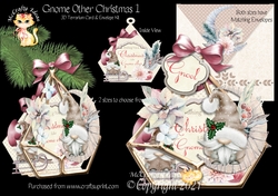 Gnome Other Christmas 1 3d Terrarium Cards & Envelopes Kit