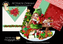 All I Want for Christmas 6 Rocker Card Mini Kit