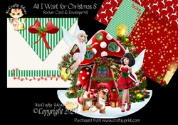 All I Want for Christmas 8 Rocker Card Mini Kit