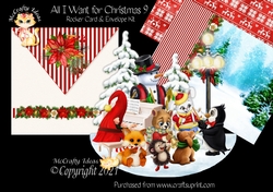 All I Want for Christmas 9 Rocker Card Mini Kit