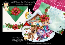 All I Want for Christmas 10 Rocker Card Mini Kit