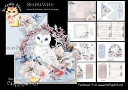 Beautiful Winter Shaped Card and Envelope Kit.
