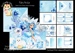 Fairy N-ice Shaped Card and Envelope Kit.
