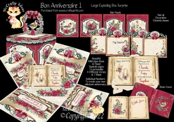 Bon Anniversaire 1 Exploding Box Surprise