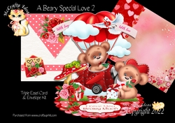 A Beary Special Love 2 Triple Easel Card Kit
