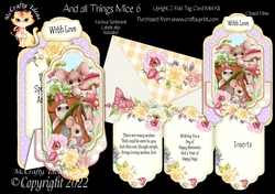 And all Things Mice 6 - Upright Z-fold Tag Card Mini Kit
