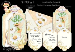 Shh! Fairies 2 - Upright Z-fold Tag Card Mini Kit