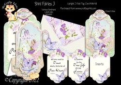 Shh! Fairies 3 - Upright Z-fold Tag Card Mini Kit