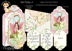 Shh! Fairies 4 - Upright Z-fold Tag Card Mini Kit