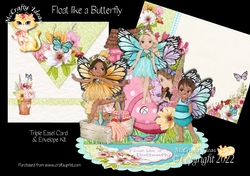 Float like a Butterfly Triple Easel Card Kit