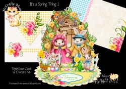 Its a Spring Thing 1 Triple Easel Card Kit