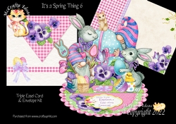 Its a Spring Thing 6 Triple Easel Card Kit