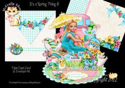 Its a Spring Thing 8 Triple Easel Card Kit